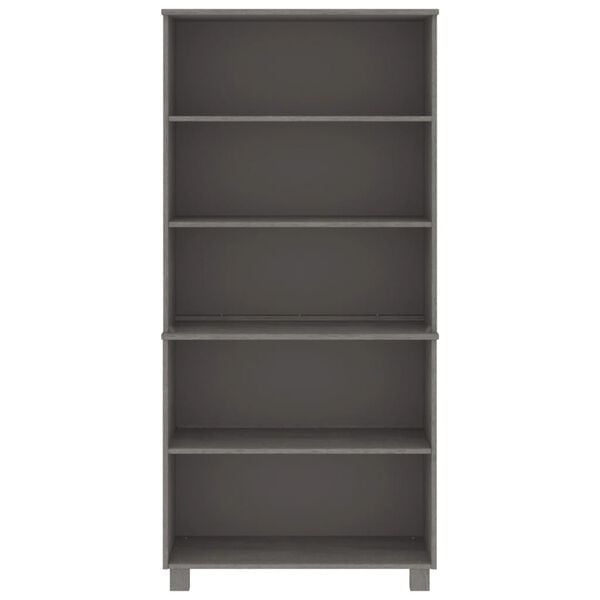 vidaXL Highboard HAMAR Solid Wood Pine Light Grey