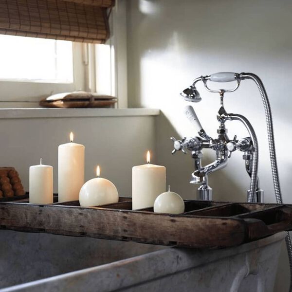 Bolsius Pillar Candles 10 pcs 120x58 mm Ivory