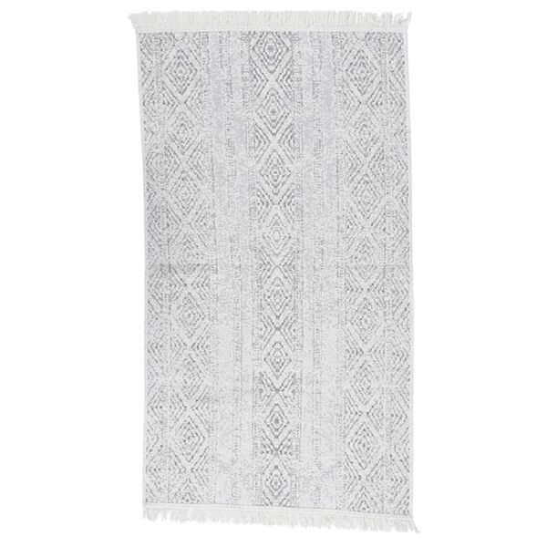 vidaXL Rug Light Grey 120x180 cm Cotton