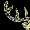 vidaXL Reindeer Head with 140 LEDs Warm white 60 cm Acrylic