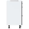 vidaXL Kitchen Base Cabinet "Kalmar" Black Engineered Wood
