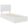vidaXL Storage Bed with Headboard White 90 x 200 cm Engineered Wood
