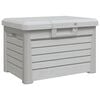 vidaXL Outdoor Cushion Box Grey 73x50.5x46.5 cm Polypropylene