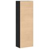 vidaXL Highboard Black oak 60 x 35 x 180 cm Engineered wood