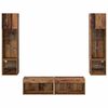 vidaXL TV Wall Unit Wall-mounted 6 pcs Old Wood Engineered Wood