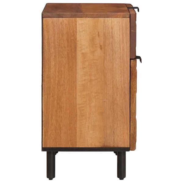 vidaXL Bedside Cabinet Brown 50 x 33 x 60 cm Solid Mango Wood