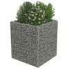 vidaXL Gabion Raised Bed Galvanised Steel 90x90x100 cm