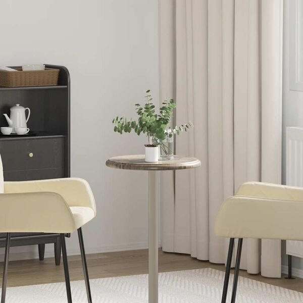 vidaXL Table Top Grey &Oslash;40x2.5 cm Marble