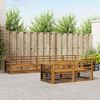 vidaXL Outdoor Sofa Set 8 pcs Natural