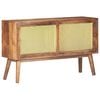vidaXL Sideboard 112x30x65 cm Solid Mango Wood