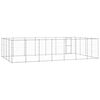 vidaXL Outdoor Dog Kennel Galvanised Steel 33.88 m&sup2;