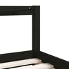 vidaXL Kids Bed Frame with Drawers Black 90x190 cm Solid Wood Pine
