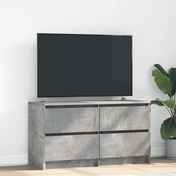vidaXL TV Cabinet Concrete Grey 100x35x54 cm Engineered Wood