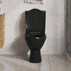 vidaXL Soft-close Toilet Seat with Quick-release Design Black