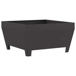 vidaXL Fire Pit Black 80 x 80 x 43 cm Steel