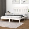 vidaXL Bed Frame without Mattress White 160x200 cm Solid Wood