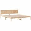 vidaXL Bed Frame Brown 180 x 200 cm Solid Pine wood