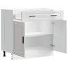 vidaXL Kitchen Base Cabinet&nbsp;Porto High Gloss White Engineered Wood