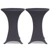 vidaXL Stretch Table Cover 4 pcs 60 cm Anthracite