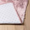 vidaXL Shaggy Rug High Pile NAVARRA Dusty Pink 120x120 cm Polyester