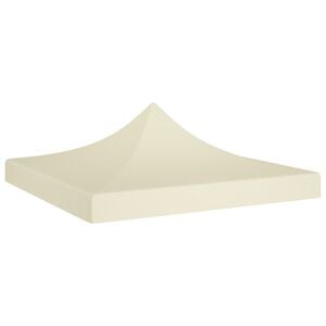 vidaXL Party Tent Roof 2x2 m Cream 270 g/m&sup2;
