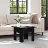 vidaXL Coffee Table Black Oak 55 x 55 x 42 cm Engineered Wood