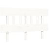 vidaXL Bed Frame without Mattress White 140x190 cm Solid Wood Pine