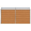 vidaXL Garden Raised Bed 160x80x77 cm Galvanized Steel Silver