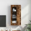 vidaXL Wall-mounted Cabinet with Shelf Smoked oak 55 x 29 x 100 cm
