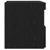 vidaXL Bedside Cabinet Black Oak 50 x 40 x 45 cm Engineered Wood