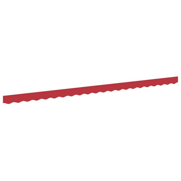 vidaXL Awning Valance Red 480 x 20 cm Canvas