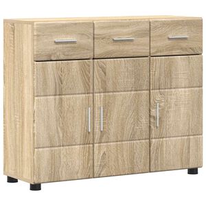 vidaXL Sideboard FLORIN 88.5 x 30.5 x 73 cm Sonoma Oak Engineered Wood