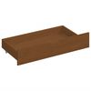 vidaXL Bed Frame without Mattress Honey Brown Solid Wood 160x200 cm (322079+2x321987)