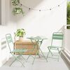 vidaXL Bistro Set 3 pcs Light mint Steel