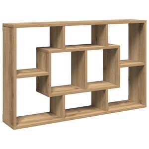 vidaXL Wall Shelf Artisan Oak 85x16x52,5 cm Engineered Wood