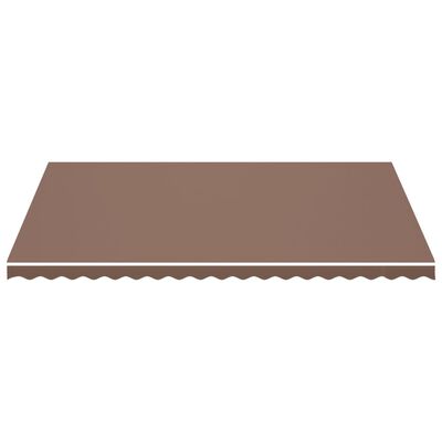 vidaXL Replacement Fabric for Awning Brown 5x3.5 m