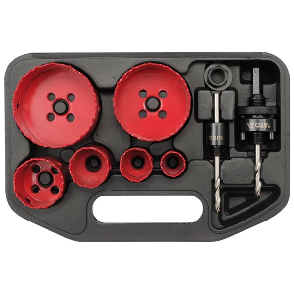 YATO Nine Piece Electrician's Hole Saw Kit YT-3380