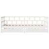 vidaXL Daybed with Drawers without Mattress White 90x200 cm Solid Wood