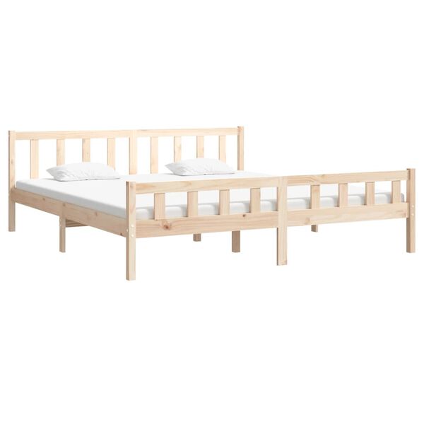vidaXL Bed Frame without Mattress Solid Wood 160x200 cm
