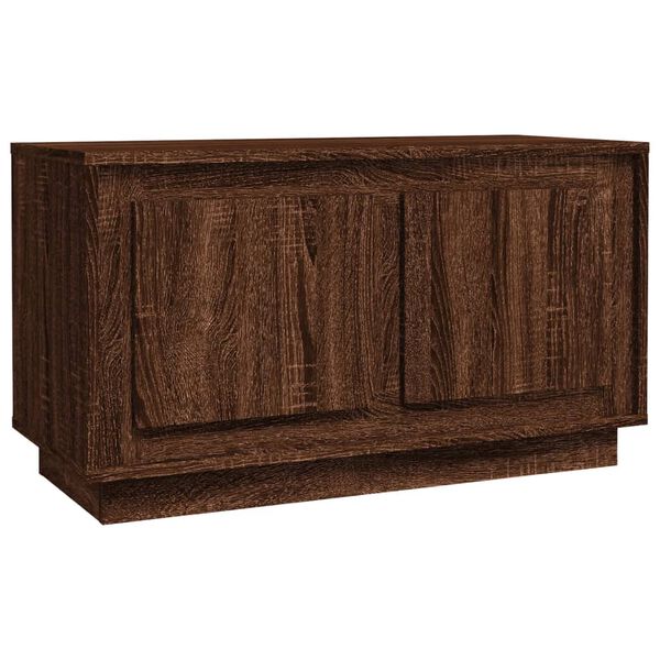 vidaXL TV Cabinet Brown Oak 80x35x45 cm Engineered Wood