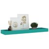 vidaXL Loggia Wall Shelves 4 pcs Blue 60x15x4 cm MDF