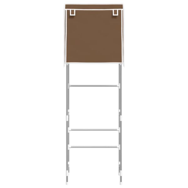 vidaXL 2-Tier Storage Rack over Toilet Brown 56x30x170 cm Iron