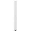 vidaXL Bar Table Legs 4 pcs White 90-92 cm Steel