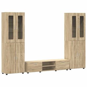 vidaXL TV Cabinet Set FLORIN 3 pcs Sonoma Oak Engineered Wood