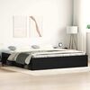vidaXL Bed Frame without Mattress Black Oak 200x200 cm Engineered Wood
