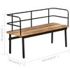 vidaXL Bench 120x40x70 cm Solid Mango Wood