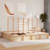 vidaXL Bed Frame Brown 180 x 200 cm Solid Pine Wood