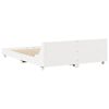 vidaXL Bed Frame without Mattress White 140x190 cm Solid Wood Pine