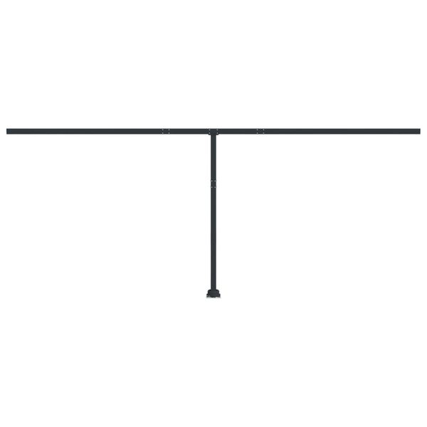 vidaXL Awning Post Set Anthracite 600x245 cm Iron