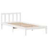 vidaXL Bed Frame without Mattress White 90x200 cm Solid Wood Pine
